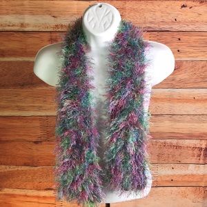 Colorful neon scarf.